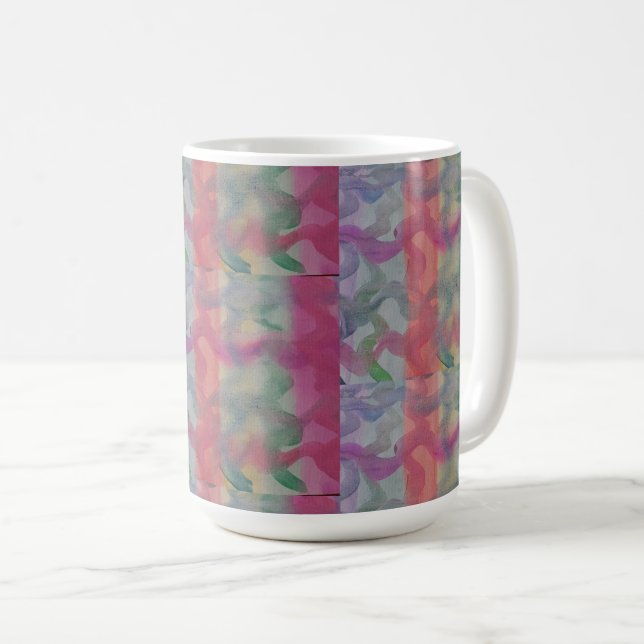 Pastel Abstract Art  Coffee Mug (Front Right)