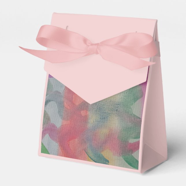 Pastel Abstract Art  Favour Box (Front Side)