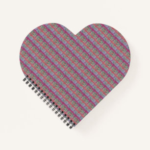 Pastel Abstract Art Heart Notebook