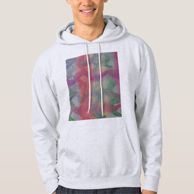 Pastel Abstract Art  Hoodie (Front)