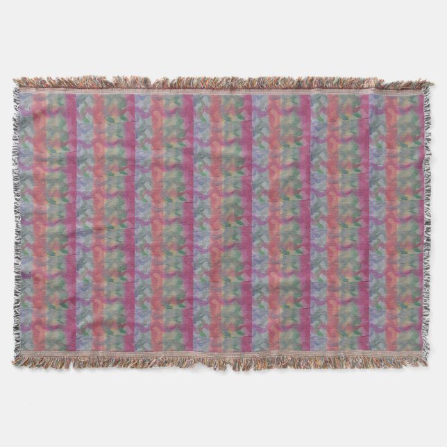 Pastel Abstract Art  Throw Blanket (Front)