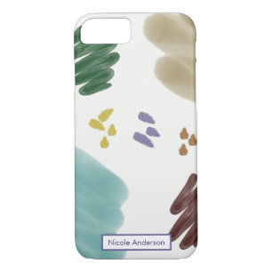 Pastel Abstract Brush Strokes iPhone 8/7 Case