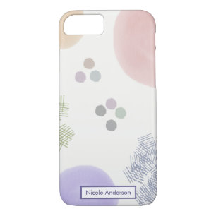 Pastel Abstract Brush Strokes iPhone 8/7 Case