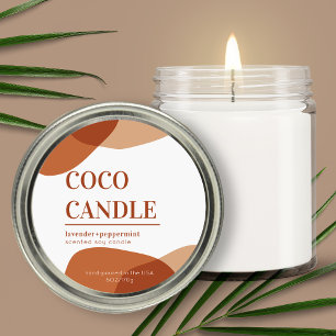 Pastel Abstract Candle Label