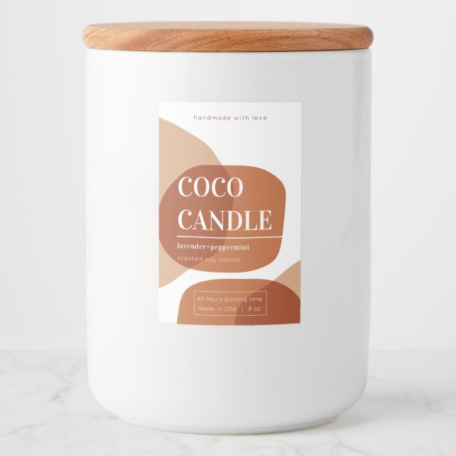 Pastel Abstract Candle Label (Front)