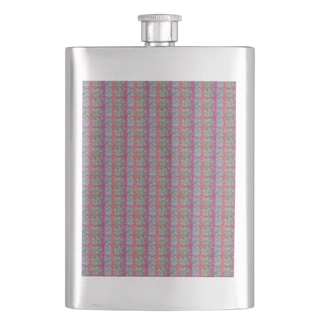 Pastel Abstract Classic Hip Flask (Front)