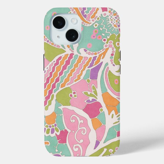 Pastel Abstract Design Phone Case (Back)
