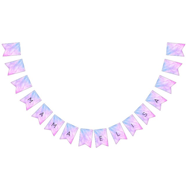 Pastel Abstract Elegant Chic CUSTOM BABY SHOWER Bunting (All)