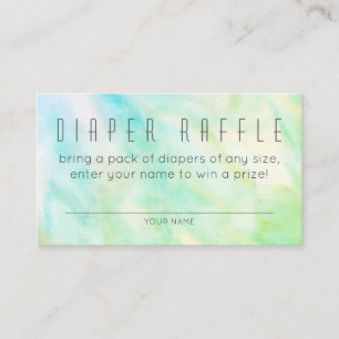 Pastel Abstract Elegant Chic CUSTOM BABY SHOWER Enclosure Card