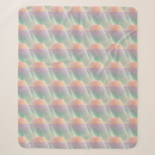 Pastel Abstract Gradient Soft Colour Aesthetic Sherpa Blanket