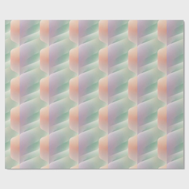 Pastel Abstract Gradient Soft Colour Aesthetic Wrapping Paper (Flat)