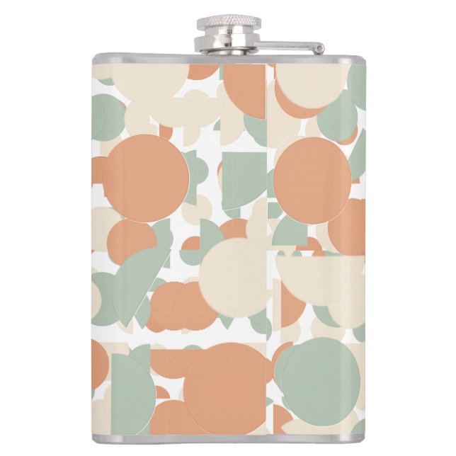 Pastel Abstract Hip Flask (Back)