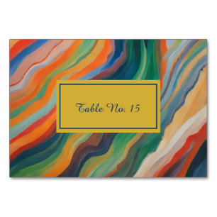pastel abstract marble african destination  table number