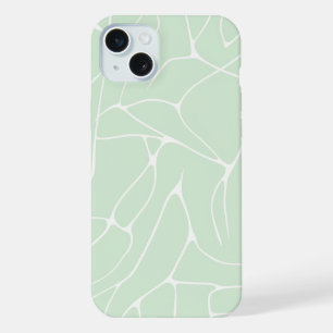 Pastel Abstract Minimalist Mint Green colour iPhone 15 Plus Case