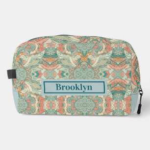 Pastel Abstract Paisley Pattern Toiletry Bag