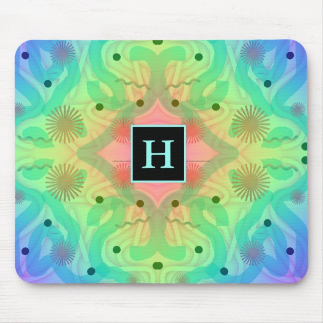 Pastel Abstract Pattern Mousepad (Front)