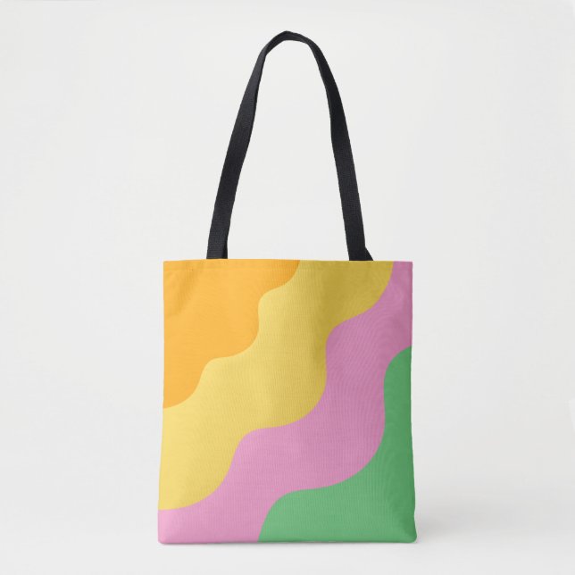 Pastel Abstract Pattern Tote Bag (Front)