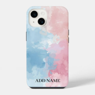 Pastel Abstract Phone Case – Personalized Watercol