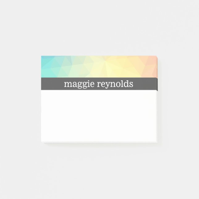 Pastel Abstract Post-it Notes (Front)