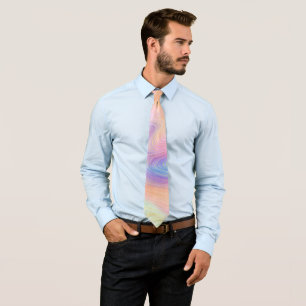 Pastel Abstract Swirl Tie