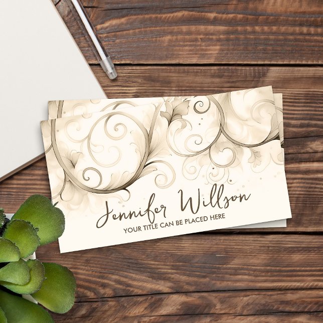Pastel Abstract Watercolor Swirl Art  Business Card (Creator Uploaded)
