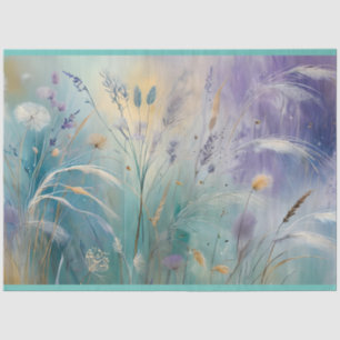 Pastel Abstract Whispers of Nature, Grasses II Tissue Paper