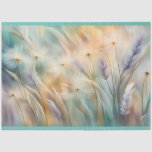 Pastel Abstract Whispers of Nature, Grasses II Tissue Paper
