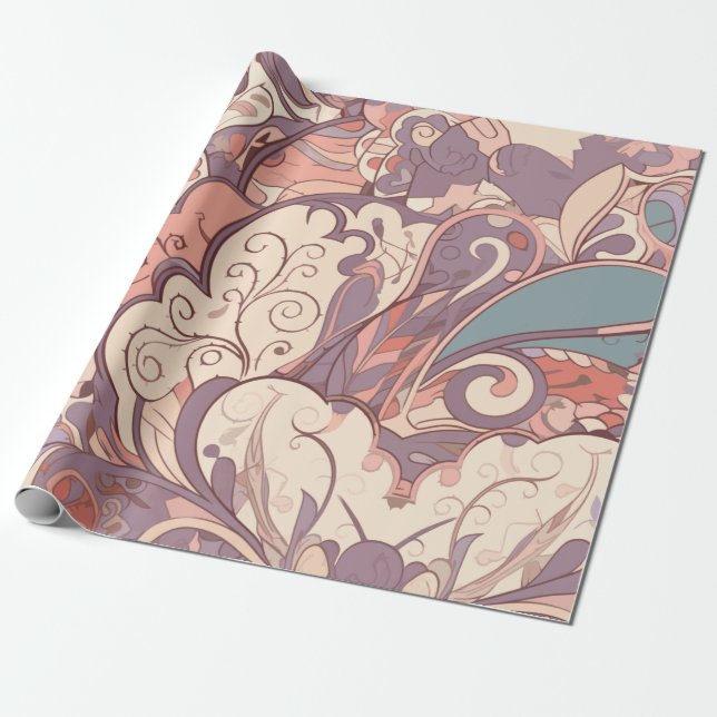 Pastel Abstract Wrapping Paper (Unrolled)