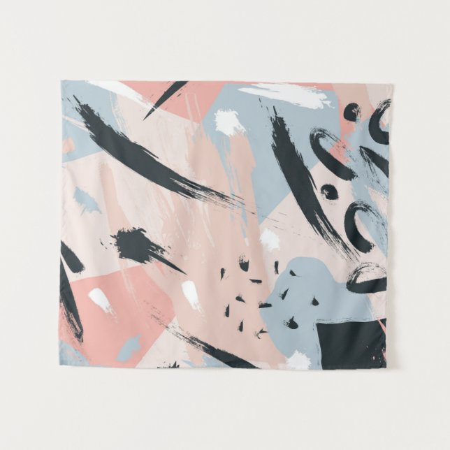 Pastel abstraction tapestry (Front (Horizontal))