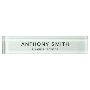 Pastel Acrylic Name Block Custom Job Title Office Nameplate