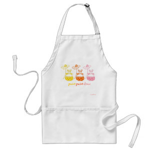pastel adult daisy bunny apron