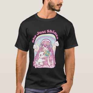 Pastel Aesthetic Japanese Kawaii Cat Decora Anime T-Shirt
