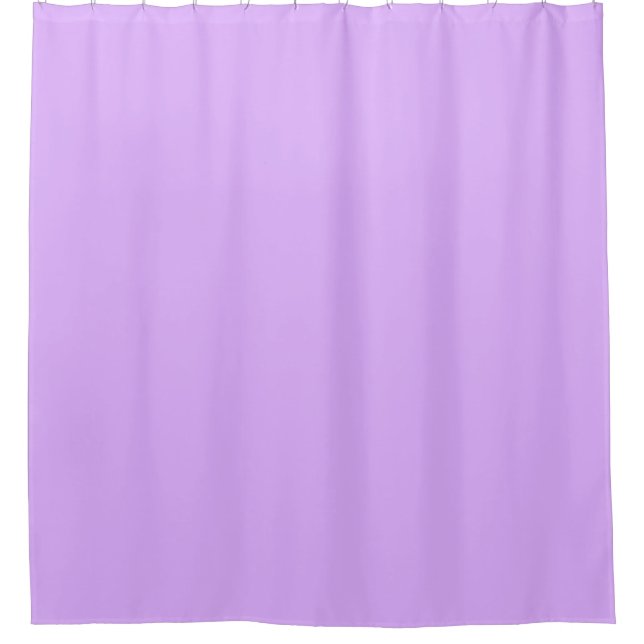 Pastel Aesthetic Mauve Solid Colour Minimalist  Shower Curtain (Front)