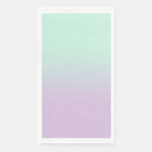 Pastel Aesthetic Mint And Lilac Gradient Ombre Napkin