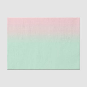 Pastel Aesthetic Muted Gradient Pink Mint Green  Tissue Paper