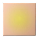 Pastel Aesthetic Peach Orange Yellow Gradient   Ceramic Tile<br><div class="desc">Loveable light spring peach and yellow gradient ombre soft transition of colours. Apricot peach fruit yellow pattern in radial gradient modern trendy chic style. Apricot peach pastel colour and yellow colour soft watercolor gradient home decor,  pillow. Trending peach gradient texture design. Modern retro gradient peach orange pink yellow pillow</div>