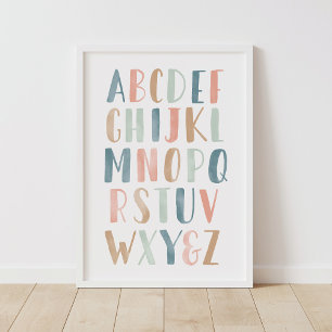 Pastel Alphabet ABC Girl Nursery Decor