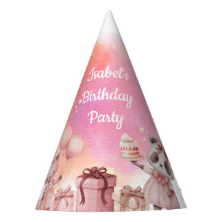 Pastel Animal Birthday Party Hat