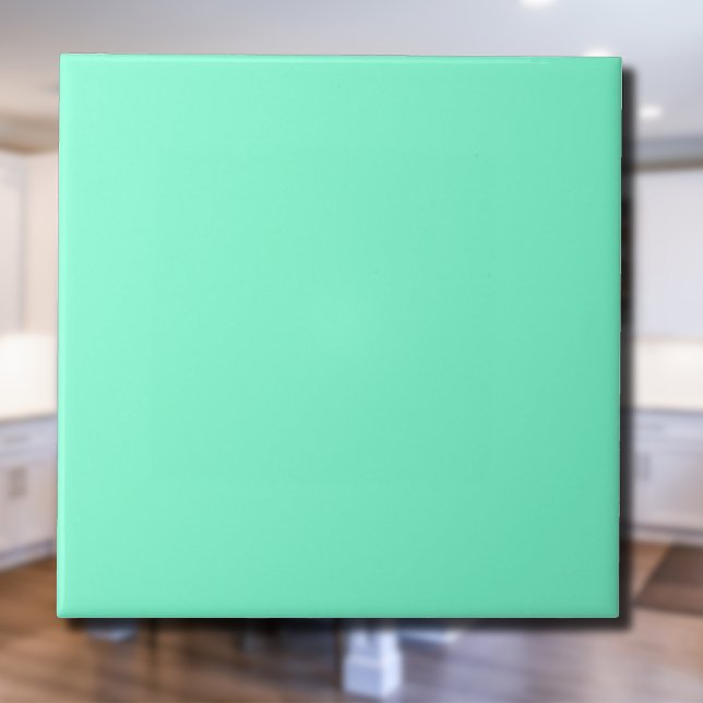 Pastel Aqua Solid Colour | Classic | Elegant Ceramic Tile (Creator Uploaded)