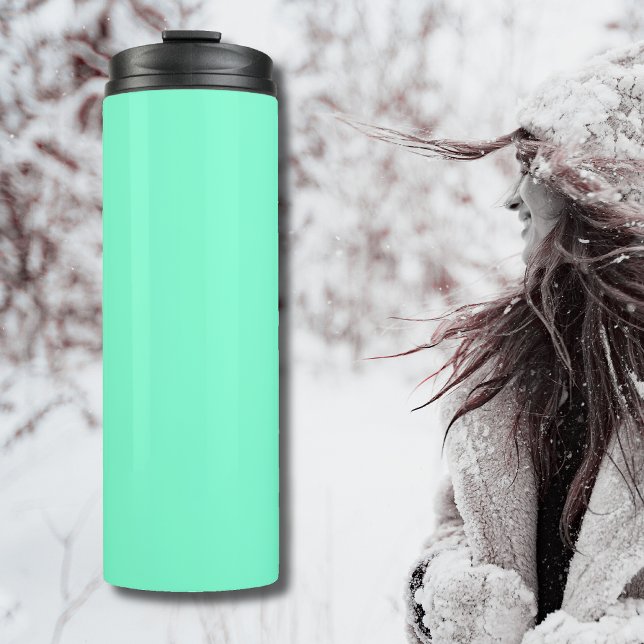 Pastel Aqua Solid Colour | Classic | Elegant Thermal Tumbler (Creator Uploaded)