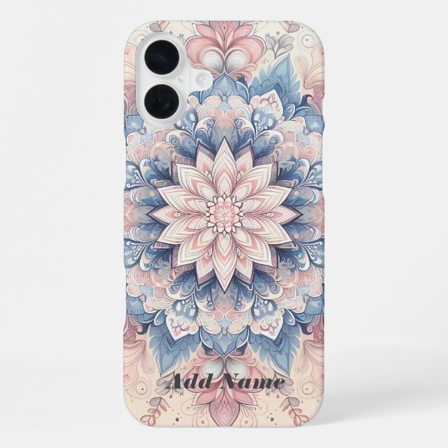 Pastel Arabesque Mandala Art iPhone Case (Back)