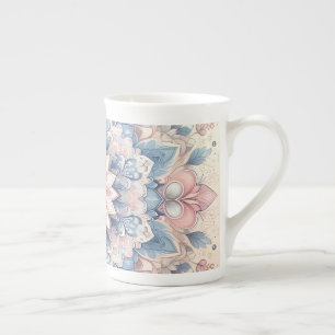 Pastel Arabesque Mandala Art Latte Mug 