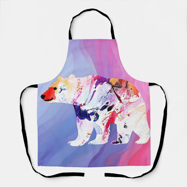 Pastel Arctic Explorer in Watercolour       Apron (Front)