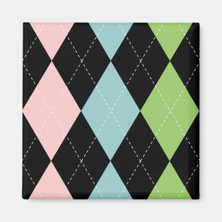 Pastel Argyle Magnet