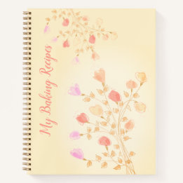 Pastel Artsy Floral Notebook