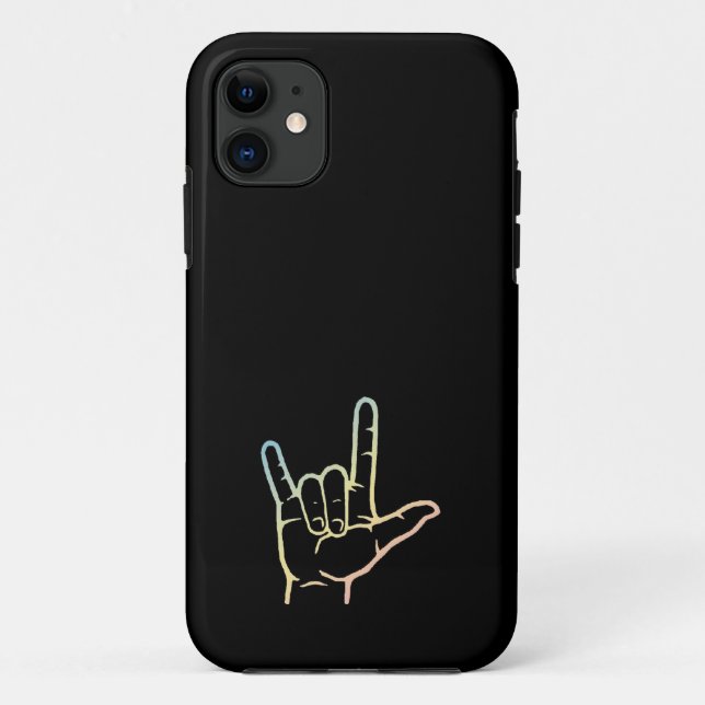 Pastel ASL I Love You Custom Case (Back)