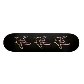 Pastel ASL I Love You Skateboard