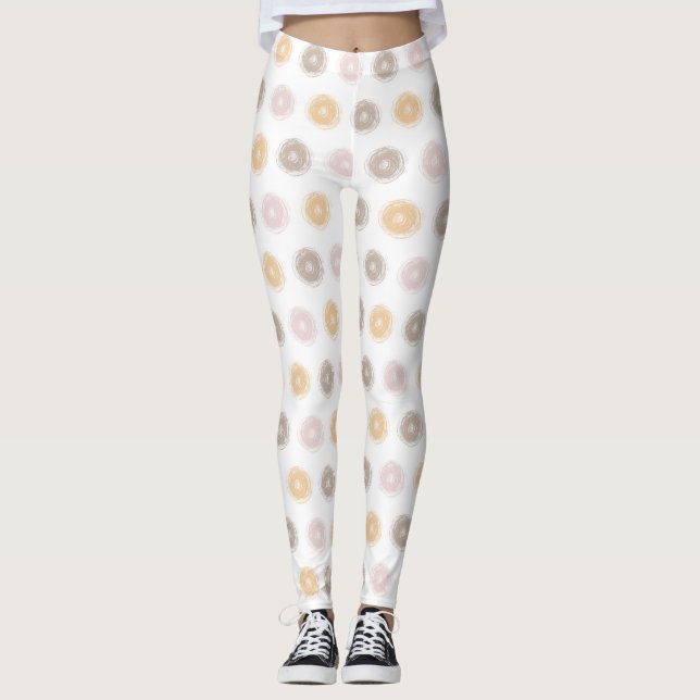 Pastel Autumn Colours Leggings (Front)