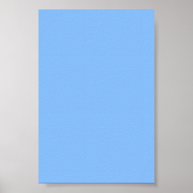 Pastel Baby Blue Background on a Poster (Front)