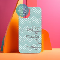 Pastel baby blue Chevron Pattern - Script Name